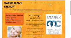 Desktop Screenshot of morrisspeechtherapy.com