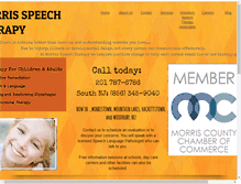 Tablet Screenshot of morrisspeechtherapy.com